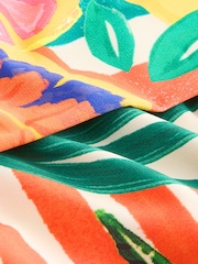 צבע אדום/ירוק טרופי - תחתוני ביקיני - תמונה 4 מתוך 4