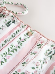 Pink/Cream Ditsy Floral Tie Side Bikini Bottom - Image 3 of 3