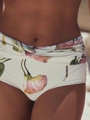 Floral crem/violet cu lalele - Bikini - Imaginea 5 din 9