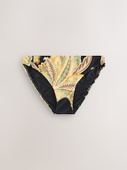 Negro/verde con diseño de cachemira - Braguitas de bikini estampadas - Imagen 1 de 3