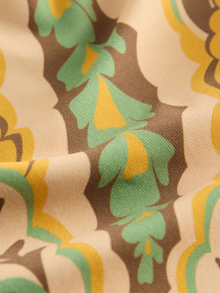 Black/Green Paisley High Leg Print Bikini Bottoms - Image 2 of 3 Black/Green Paisley High Leg Print Bikini Bottoms - Image 2 of 3