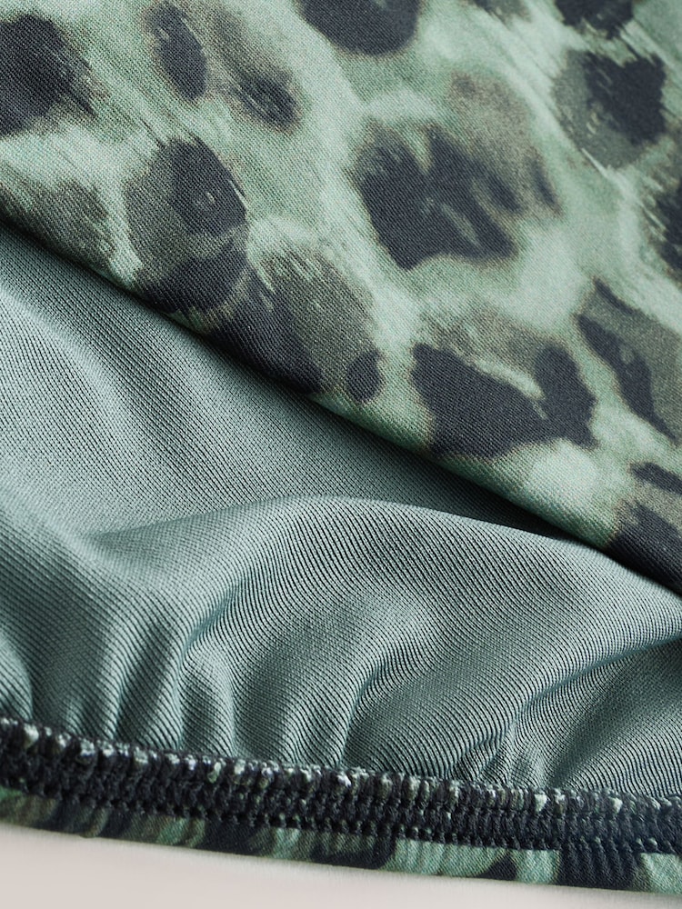 Green/Black Leopard Print Tie Side Bikini Bottoms - Image 8 of 8 Green/Black Leopard Print Tie Side Bikini Bottoms - Image 8 of 8