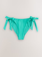 Green Tie Side Bikini Bottoms - Image 6 of 9