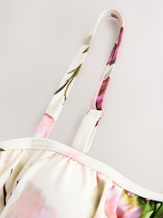 Cream Tulpen-Print - Blouson-Tankini-Top - Bild 6 von 8