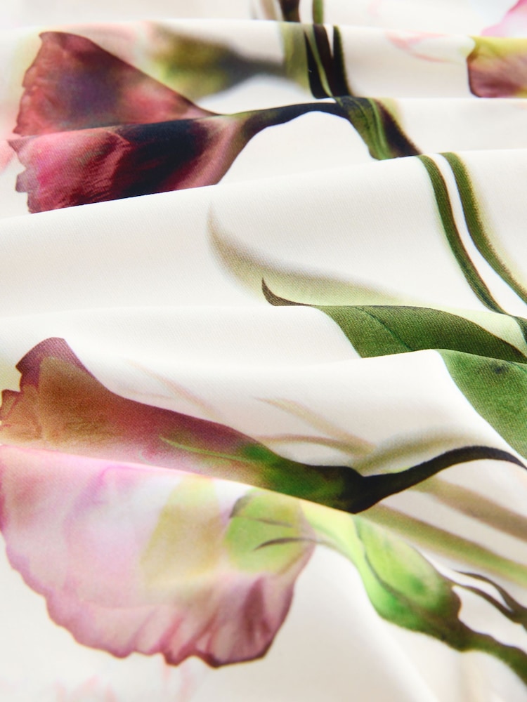 Cream Tulpen-Print - Blouson-Tankini-Top - Bild 8 von 8