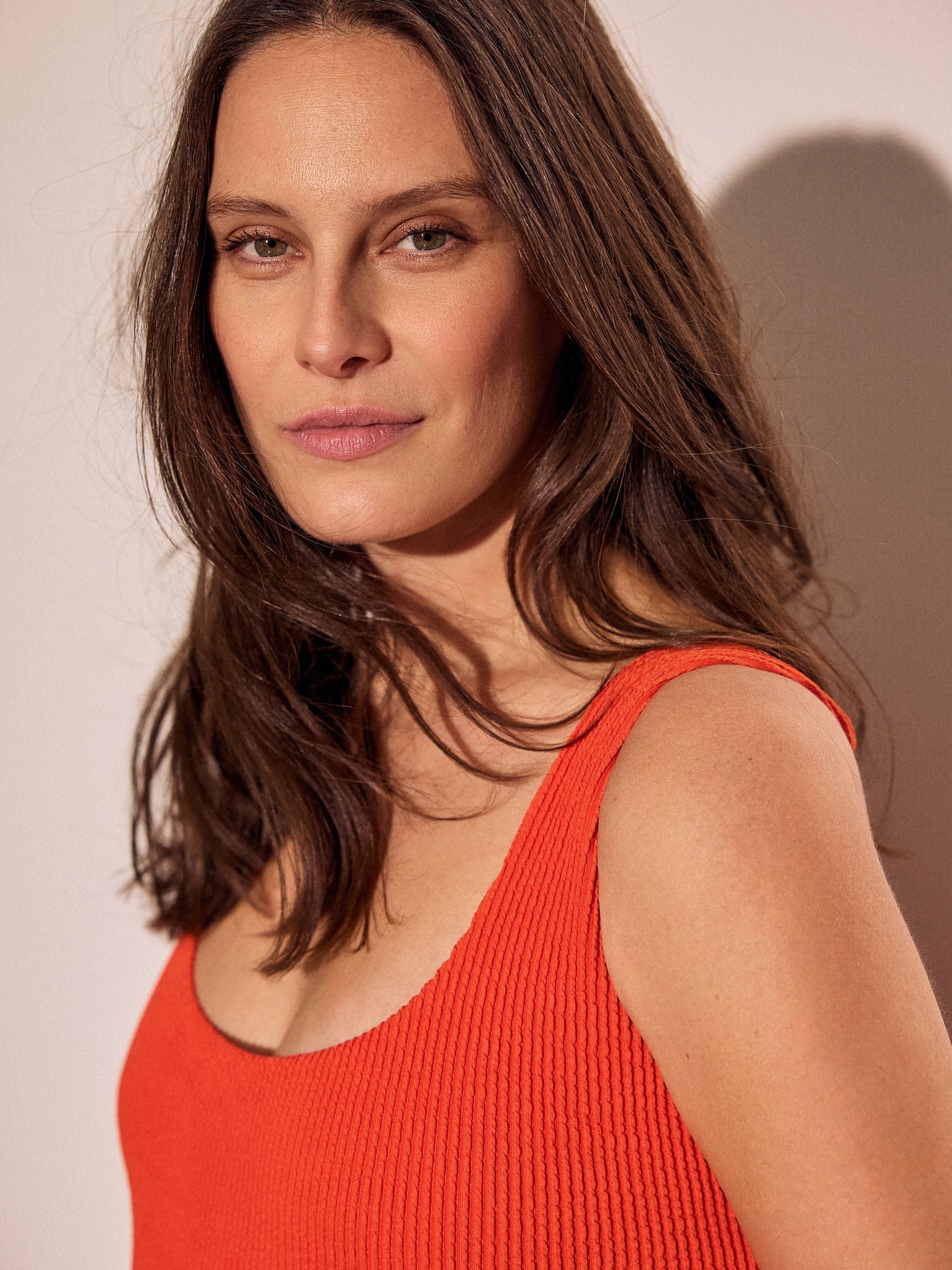 Buy Red Crinkle Maternity Scoop Swimsuit from Next USA