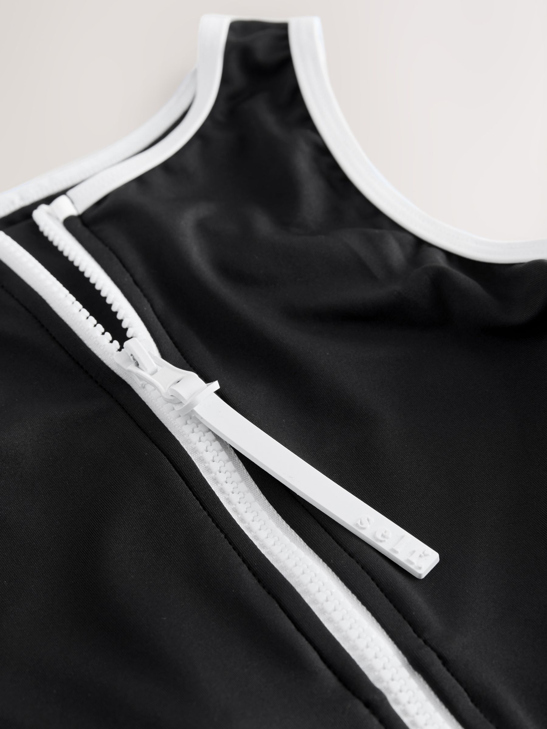 ☆SAMU☆ Buy self. Monochrome High Neck Swimsuit with Zip from Next India