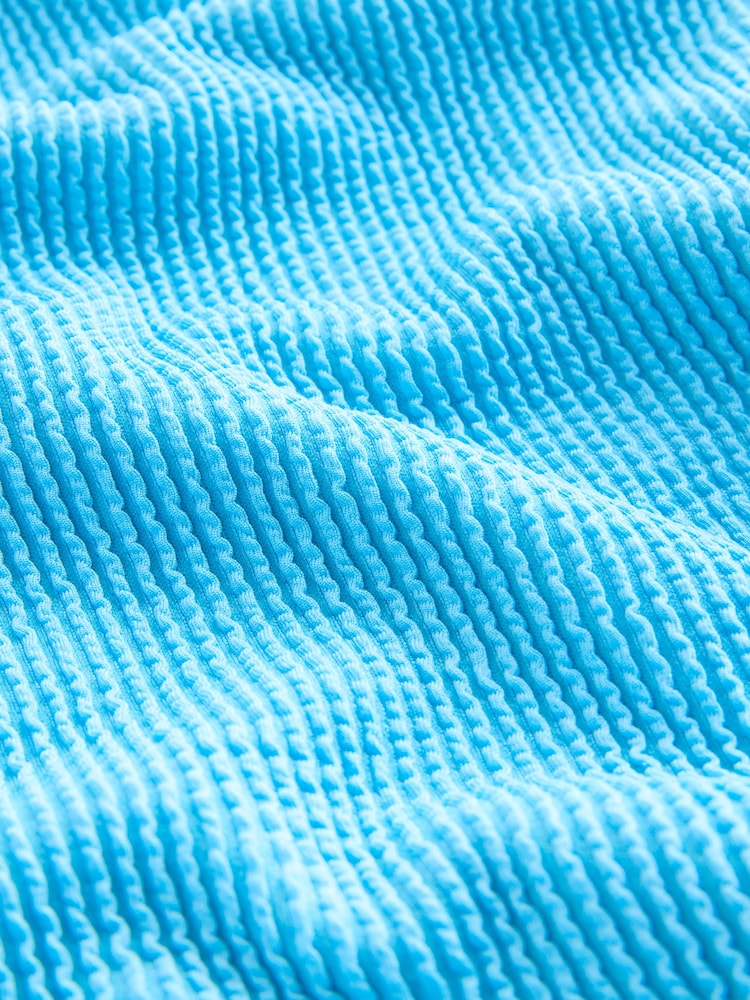 Aqua Blue Crinkle Tummy Control DD+ Wired Swimsuit - Image 4 of 4 Aqua Blue Crinkle Tummy Control DD+ Wired Swimsuit - Image 4 of 4