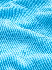 Aqua blue Crinkle - Tummy Control DD Wired Swimsuit - រូបភាព 8 នៃ 8