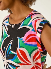 Roman Floral Print Shell T-Shirt - Imagem 5 de 5
