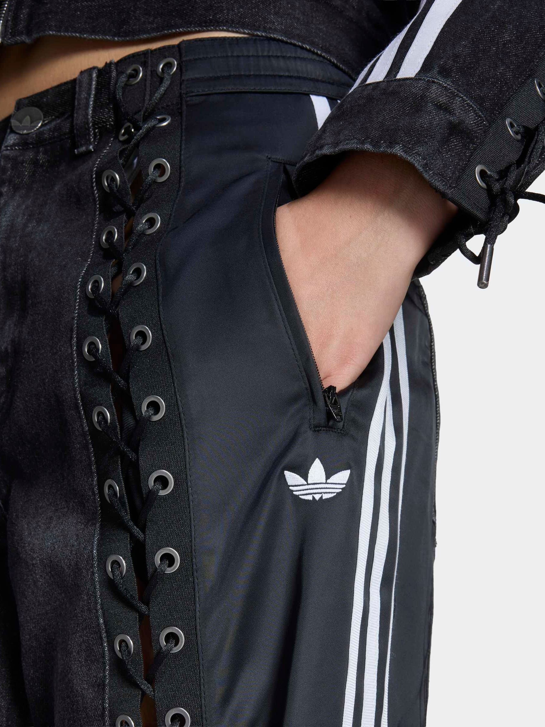 Buy adidas Originals Black Lace Firebird Denim Trousers from Next USA