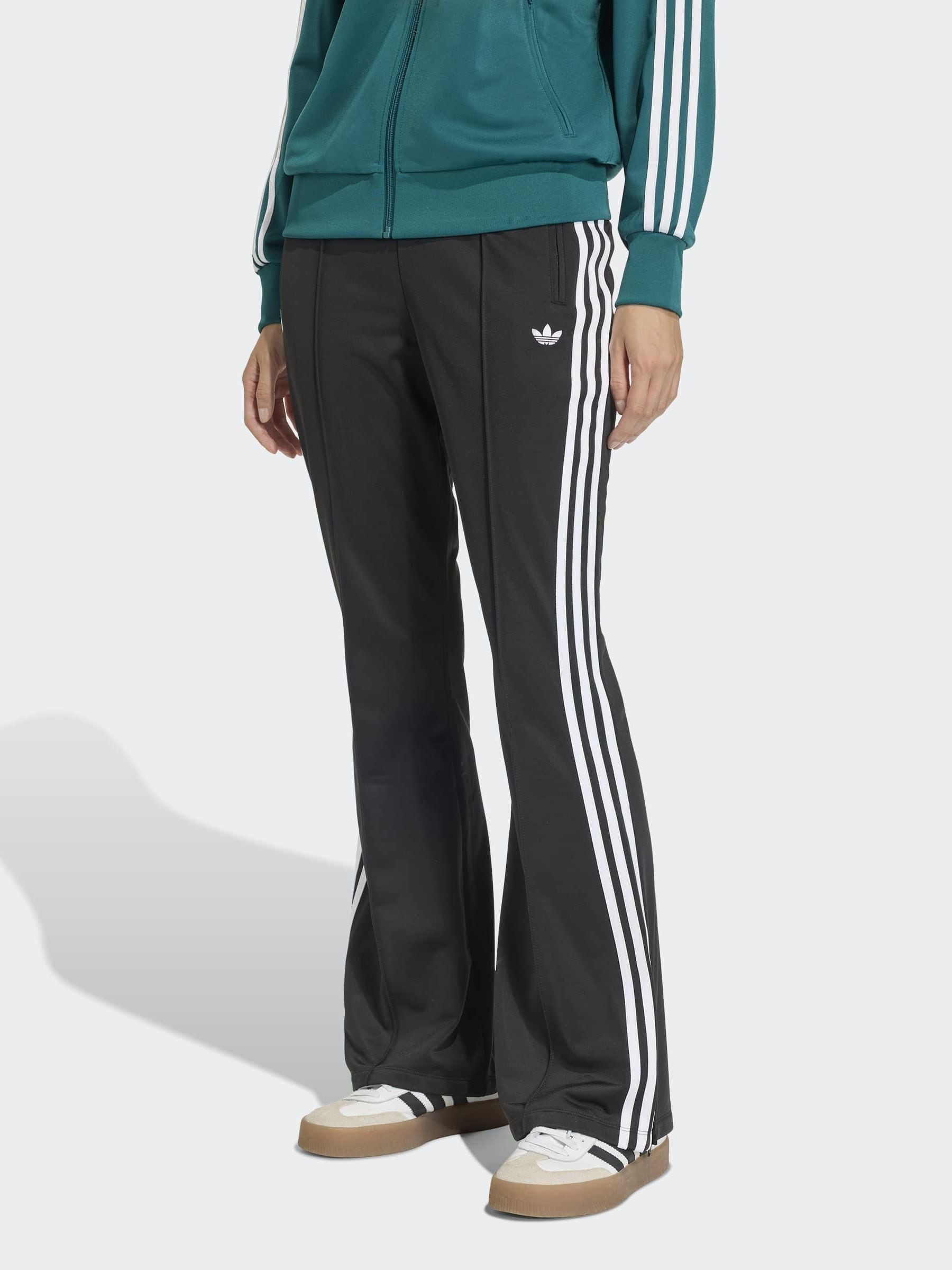 Buy adidas Originals Black BB Firebird Trackpant Flare Trousers