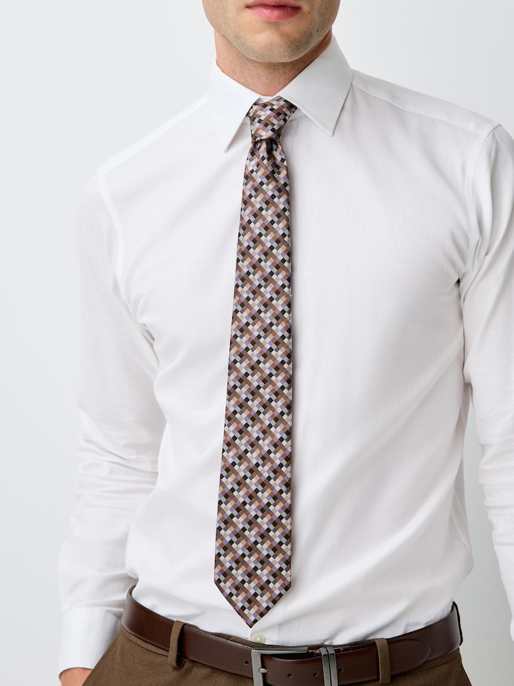Neutral Pattern Tie - Image 1 of 5