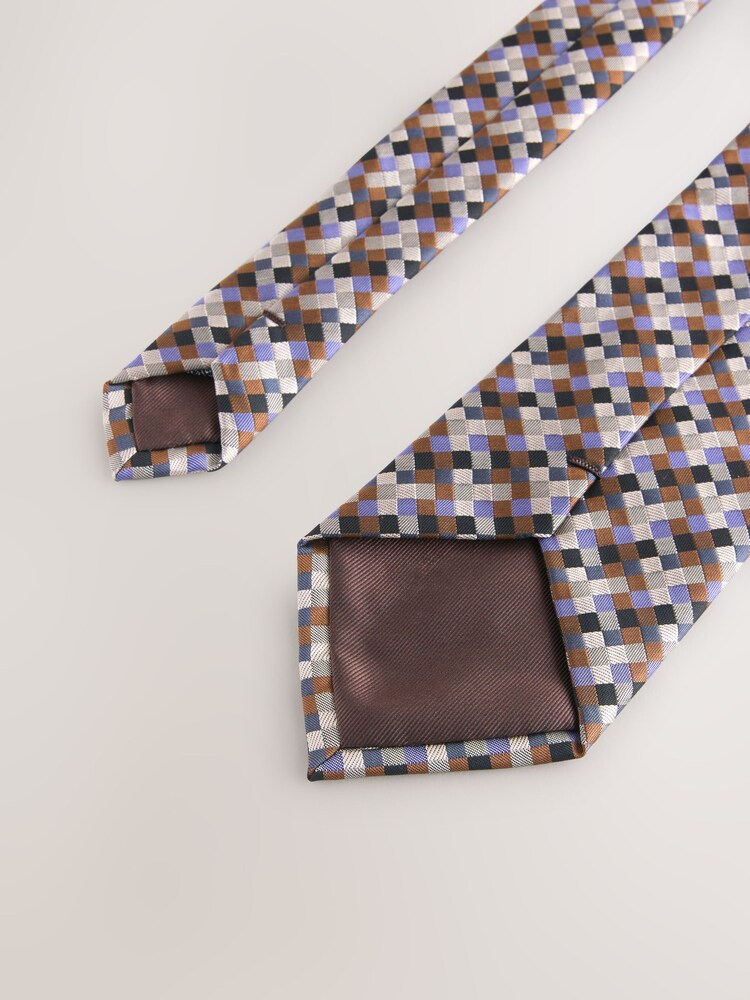 Neutral Pattern Tie - Image 5 of 5