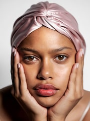 Slip Double 100% Pure Silk Lined Hair Turban - Image 3 of 5