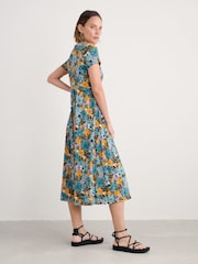 Seasalt Cornwall Navy Blue Chapelle Jersey 100% Cotton Dress - Image 2 of 5