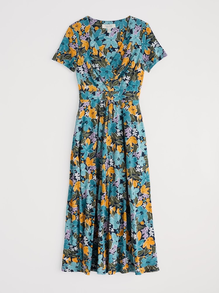Seasalt Cornwall Navy Blue Chapelle Jersey 100% Cotton Dress - Image 4 of 5