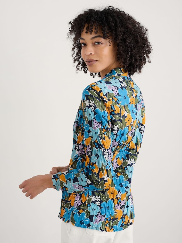 Azul marino - Camiseta de algodón 100 % con estampado Poisson de Seasalt Cornwall - Imagen 2 de 6