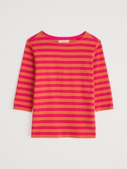 Seasalt Cornwall Pink Purple Sailor Top - Image 4 of 5