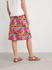 Seasalt Cornwall Pink Multi Paint Po 100% Cotton Skirt - Image 2 of 5