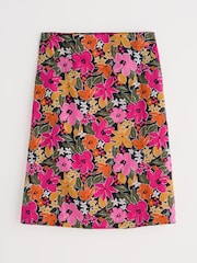 Seasalt Cornwall Pink Multi Paint Po 100% Cotton Skirt - Image 4 of 5
