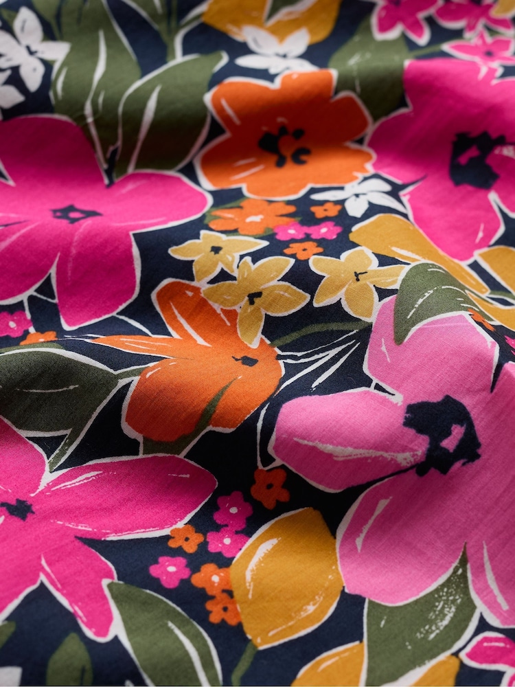 Seasalt Cornwall Pink Multi Paint Po 100% Cotton Skirt - Image 5 of 5