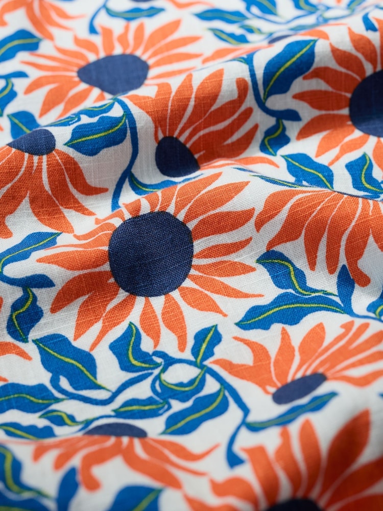 Seasalt Cornwall Orange Petite River Cove 100% Cotton Shift Dress - Image 5 of 5