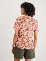 Seasalt Cornwall Yellow Bryher View 100% Cotton T-Shirt - Image 2 of 5