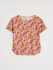 Seasalt Cornwall Yellow Bryher View 100% Cotton T-Shirt - Image 4 of 5