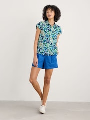 Seasalt Cornwall Blue Ground Rushmaker Short Sleeve 100% Cotton Shirt - Image 1 of 5