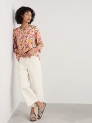 Amarillo - Seasalt Cornwall Multi Watercolour Sketch 3/4 Sleeve Blouses - Imagen 3 de 5