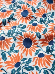 Seasalt Cornwall Orange Poisson Printed 100% Cotton T-Shirt - Image 5 of 5