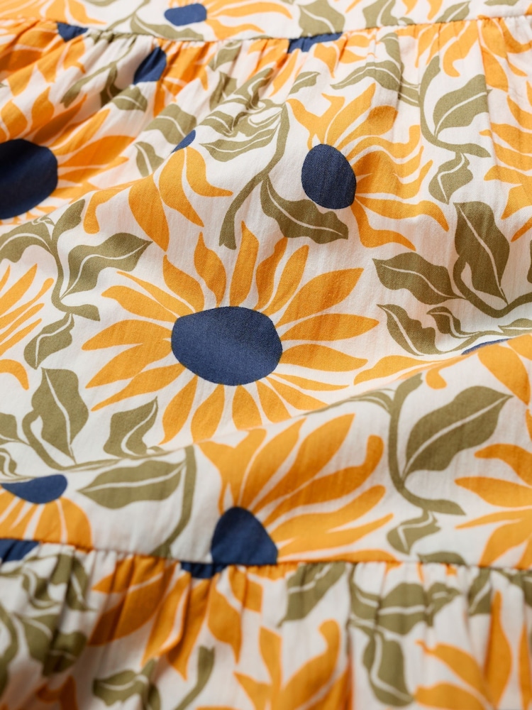 Seasalt Cornwall Yellow Petite Alba Above Ankle Tiered 100% Cotton Dress - Image 5 of 5 Seasalt Cornwall Yellow Petite Alba Above Ankle Tiered 100% Cotton Dress - Image 5 of 5