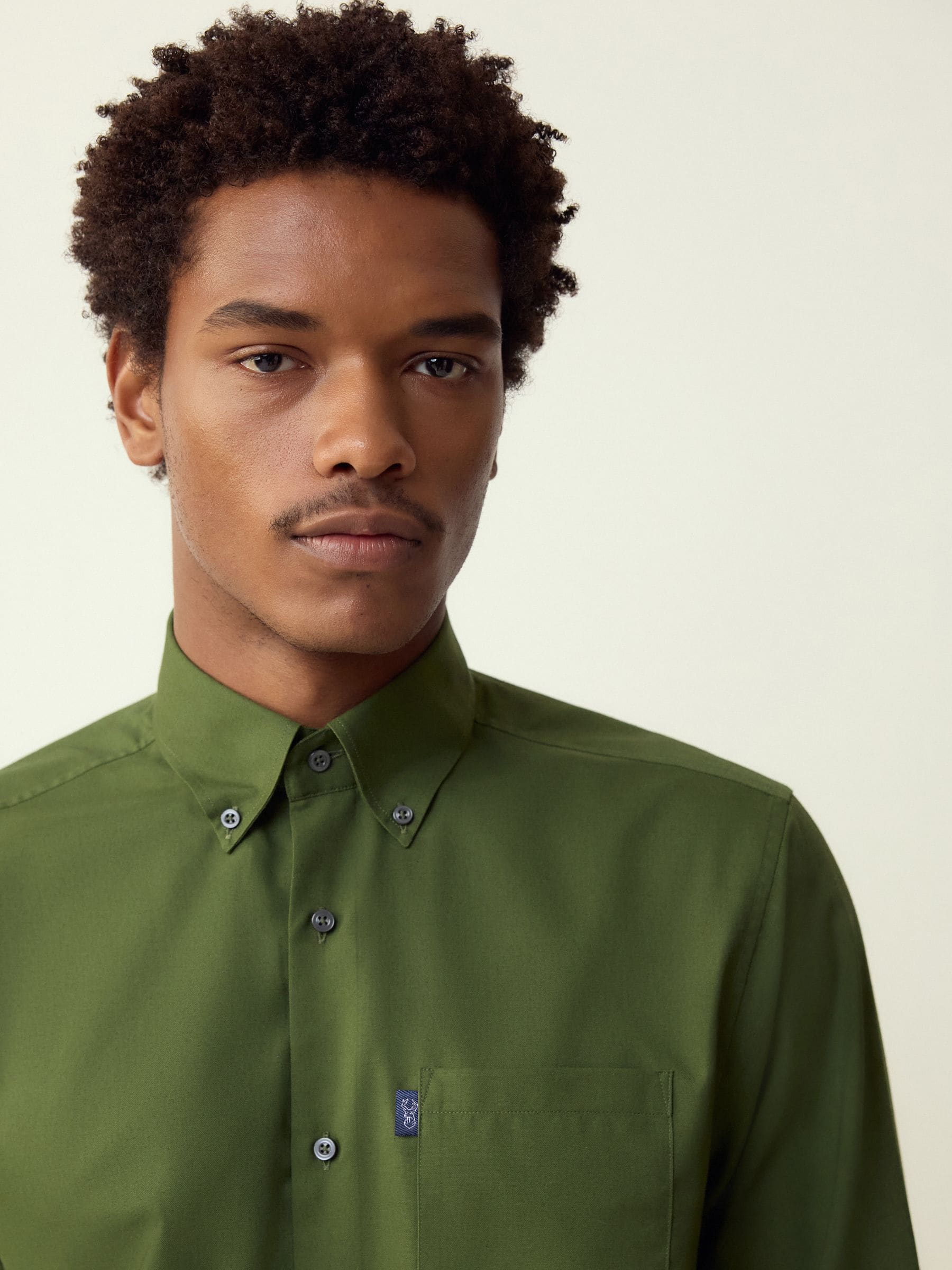 Buy Green Regular Fit Button Down Easy Iron Oxford Shirt from Next