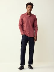 Raspberry Pink Regular Fit Button Down Easy Iron Oxford Shirt - Image 2 of 8