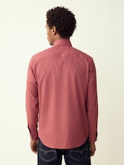 Raspberry Pink Regular Fit Button Down Easy Iron Oxford Shirt - Image 3 of 8