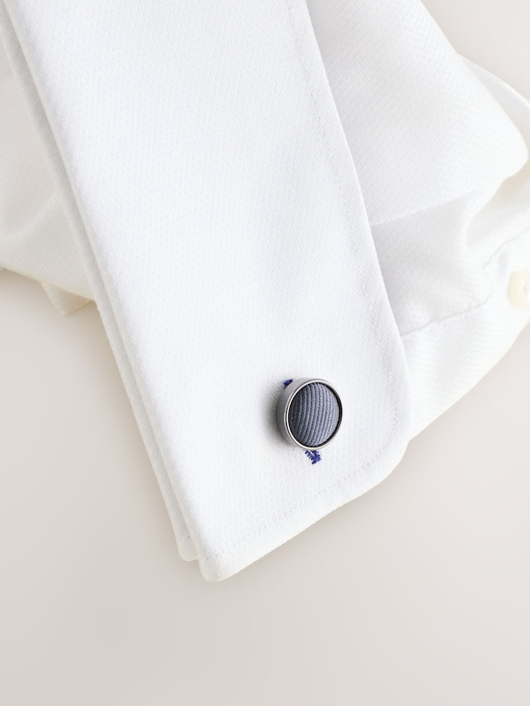 Grey Tie, Pocket Square and Cufflink Gift Box - Image 3 of 3 Grey Tie, Pocket Square and Cufflink Gift Box - Image 3 of 3