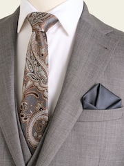 Grey Silk Tie, Pocket Square and Cufflink Gift Box - Image 4 of 4
