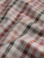 لون محايد مربعات - قميص أكسفورد تلبيس قياسي بأزرار سهل الكي - صورة 7 من 7