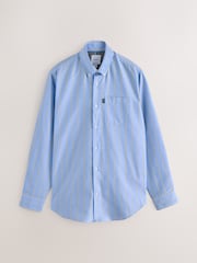 Light Blue Stripe Regular Fit Easy Iron Button Down Oxford Shirt - Image 1 of 3
