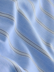 Light Blue Stripe Regular Fit Easy Iron Button Down Oxford Shirt - Image 3 of 3