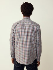Grey/ Multi Colour Gingham Regular Fit Easy Iron Button Down Oxford Shirt - Image 3 of 7