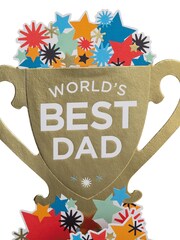 Hallmark Blue Father's Day Card for Dad - 3D Pop Up Trophy - Image 2 of 4
