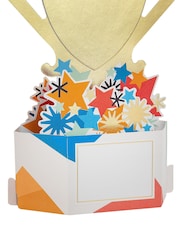 Hallmark Blue Father's Day Card for Dad - 3D Pop Up Trophy - Image 3 of 4