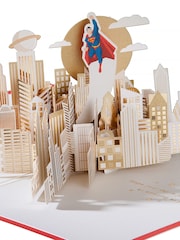 Hallmark Red Celebrating You Card - 3D Pop Up Superman - Image 2 of 4