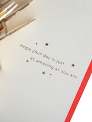Hallmark Red Celebrating You Card - 3D Pop Up Superman - Image 3 of 4