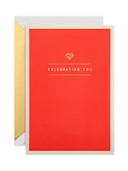 Hallmark Red Celebrating You Card - 3D Pop Up Superman - Image 4 of 4