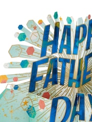 Hallmark Blue Father's Day Card - 3D & Pop Up Celebration Banner - Image 2 of 4