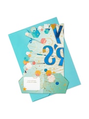 Hallmark Blue Father's Day Card - 3D & Pop Up Celebration Banner - Image 4 of 4