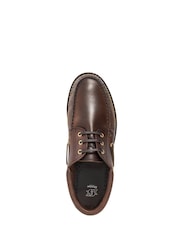 Dune London Brown St Bart Cleated Boat Shoes - Image 4 of 5